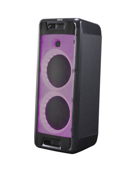 Akai Party Box 800 Φορητό Bluetooth party speaker με LED, TWS για σύνδεση με δεύτερο και υποδοχή για μικρόφωνο και όργανο – 60 W RMS