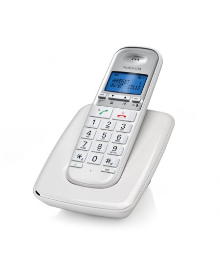 Motorola S3001 WHITE (Ελληνικό Μενού) Ασύρματο τηλέφωνο συμβατό με ακουστικά βαρηκοΐας
