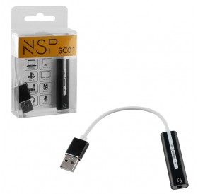 NSP SC01 Εξωτερική κάρτα ήχου USB για PC / MAC / Linux / Android / PS