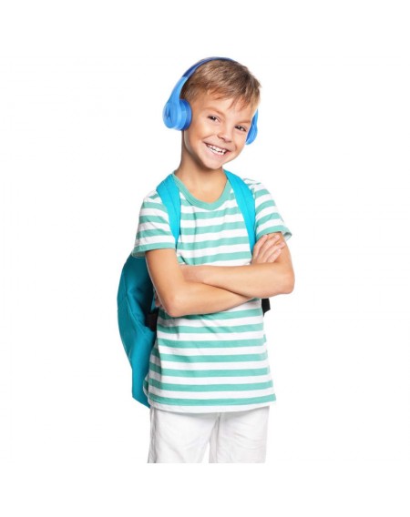 Motorola SQUADS 300 Blue Ενσύρματα / Ασύρματα Bluetooth on ear παιδικά ακουστικά Hands Free με splitter