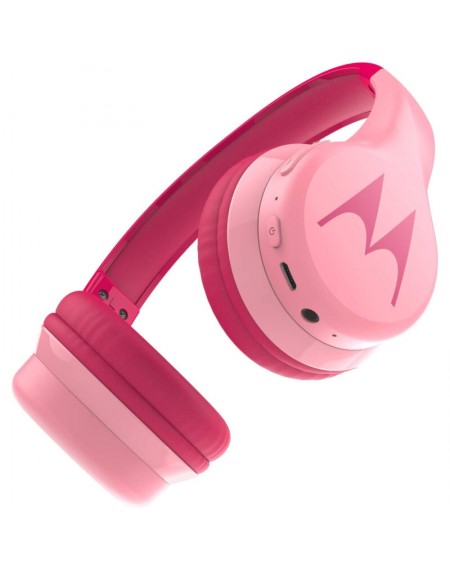 Motorola SQUADS 300 Pink Ενσύρματα / Ασύρματα Bluetooth on ear παιδικά ακουστικά Hands Free με splitter