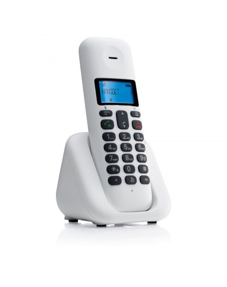Motorola T301 White (Ελληνικό Μενού) Ασύρματο τηλέφωνο με ανοιχτή ακρόαση