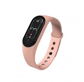Ρολόι Fitness Tracker με Πιεσόμετρο και Μετρητή Καρδιακών Παλμών Smart Band M5 Χρώματος Ροζ SPM M5-Smart-Pinksand