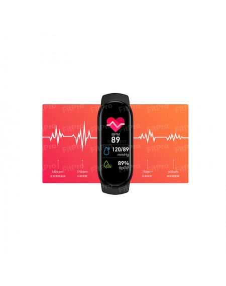 Ρολόι Fitness Tracker με Πιεσόμετρο και Μετρητή Καρδιακών Παλμών Smart Band M7 Χρώματος Μαύρο SPM M7-Black